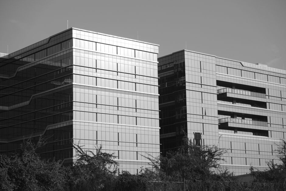 Modern office buildings in Bengaluru